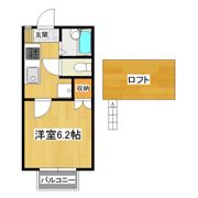 桂コーポ北荒川沖の間取り画像