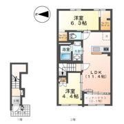 レサンス八街の間取り画像