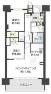 ファインレジデンス住道駅前の間取り画像