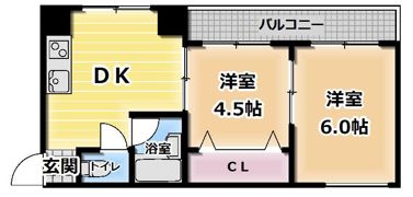 田畑マンションの間取り画像