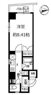 プレール東神田の間取り画像