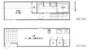 MOK-TERRACE KASAI Bの間取り画像