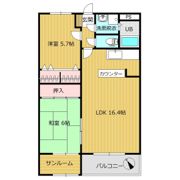フロラシオン来夢の間取り画像