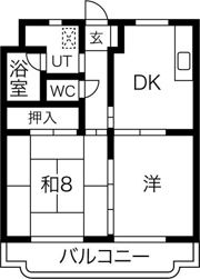 マンションカズの間取り画像