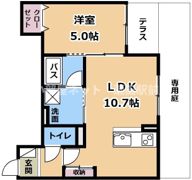 ウォグノォつきのわの間取り画像