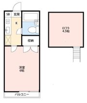 メゾン中尾第7 B棟の間取り画像