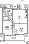 JMFレジデンス北品川の間取り画像