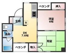 サンハイツ柳沢の間取り画像