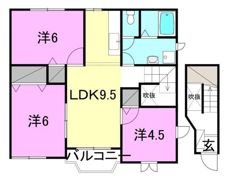 ヴィラ軽井沢Cの間取り画像