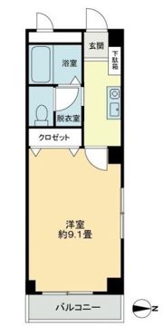 フォブール21・Aの間取り画像