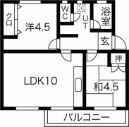 相生山特別分譲住宅32号棟の間取り画像
