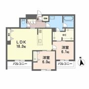 ベレオ安宅ヒュッゲの間取り画像