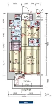 プレサンス塚本ミッドマークの間取り画像