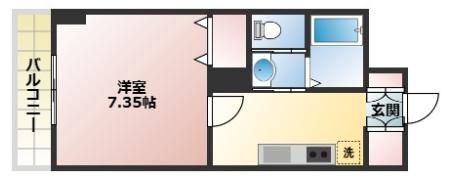 レントハウス川津ビルの間取り画像