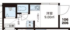 QUQURI北新宿の間取り画像
