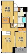 Prestige del 西海岸の間取り画像