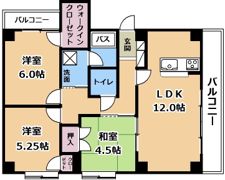 シャトー石山の間取り画像