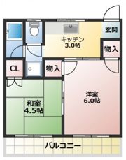 桂マンションⅠの間取り画像