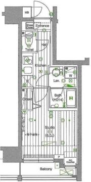 ガーラ・グランディ五反田の間取り画像