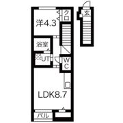 luneⅡB棟の間取り画像