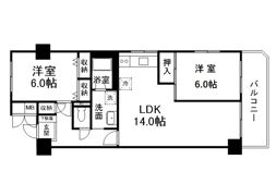 古湊ダイヤハイツの間取り画像