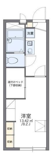 レオパレス永代町ヤシロの間取り画像