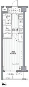 メゾンカルム西新宿の間取り画像