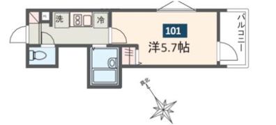 MELDIA保土ヶ谷Ⅱの間取り画像