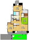 グランドパレス熊本町プレミアム101号室の間取り画像