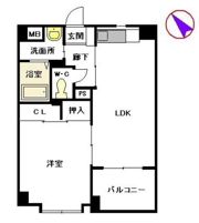 パティオ薬院2の間取り画像