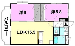 イーストヴィラ石井B棟の間取り画像