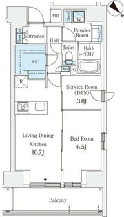 リテラス西日暮里の間取り画像