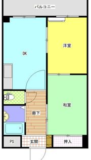 清輝橋マンションの間取り画像