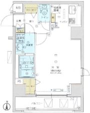 エクアス錦糸町の間取り画像