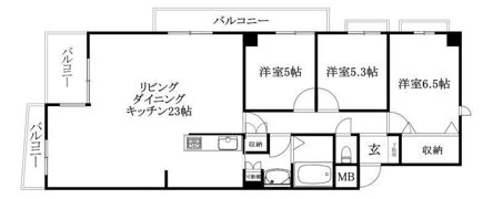 ロイヤルメゾン岩崎町の間取り画像