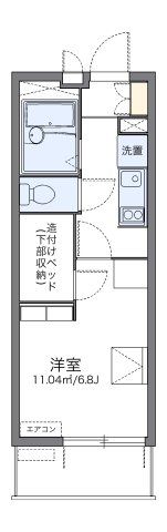 レオパレスアルス中央の間取り画像