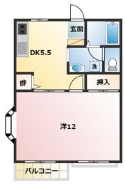 アップルパイⅢの間取り画像