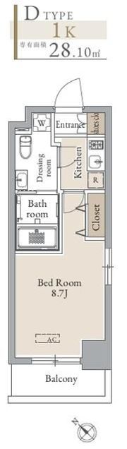 グランカーサ東中野の間取り画像