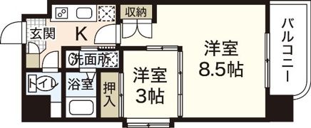 メゾン山城の間取り画像