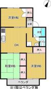高橋ハイツ A棟の間取り画像