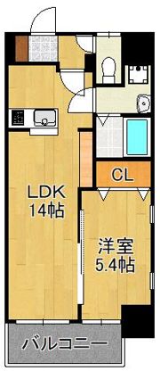 MDIプロスディブロ黒崎駅前の間取り画像