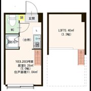ハーモニーテラス大井Ⅱの間取り画像