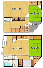 宮田町貸家（東区）の間取り画像