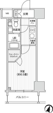 レジディア笹塚Ⅱの間取り画像