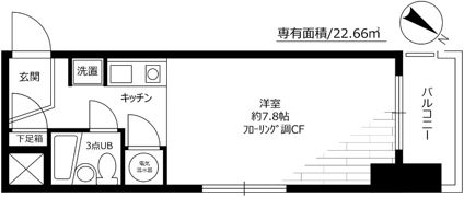 ペガサスマンション恵比寿の間取り画像