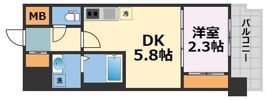 セレニテ南堀江エクラの間取り画像