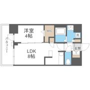 プランドール新北野の間取り画像