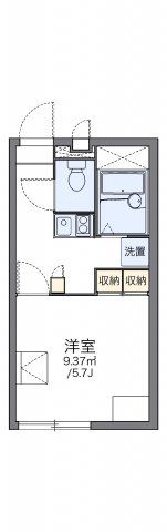 レオパレスパークハイム鷹合の間取り画像