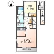 ヴェルジェⅤの間取り画像