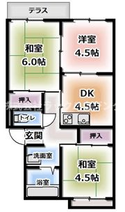 K･OJフラッツの間取り画像